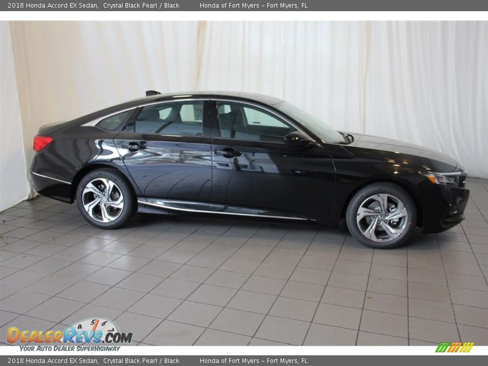 2018 Honda Accord EX Sedan Crystal Black Pearl / Black Photo #3