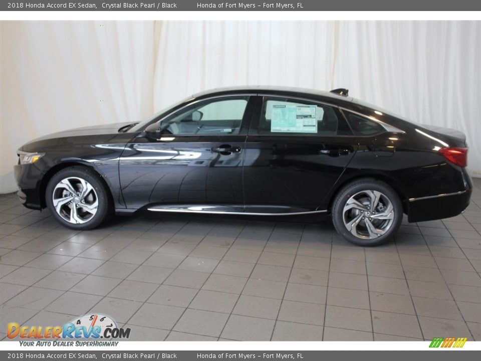 2018 Honda Accord EX Sedan Crystal Black Pearl / Black Photo #5
