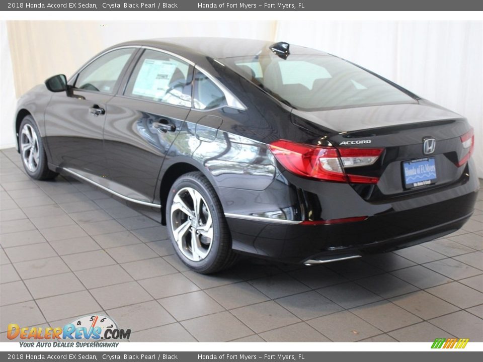 2018 Honda Accord EX Sedan Crystal Black Pearl / Black Photo #6