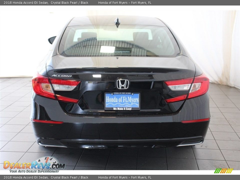 2018 Honda Accord EX Sedan Crystal Black Pearl / Black Photo #7