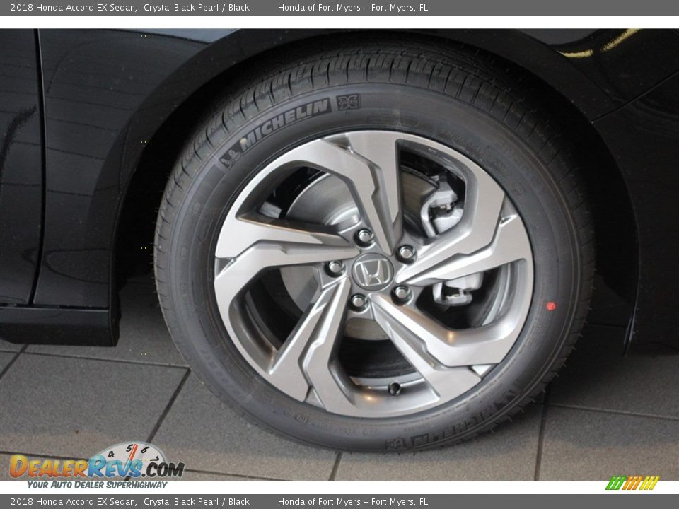 2018 Honda Accord EX Sedan Crystal Black Pearl / Black Photo #8