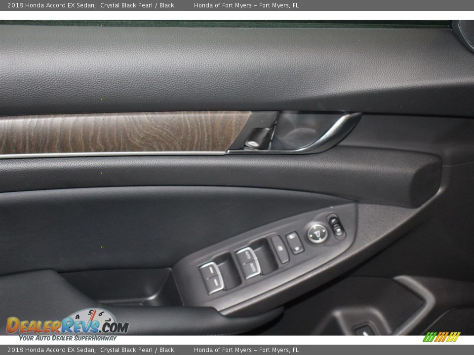 2018 Honda Accord EX Sedan Crystal Black Pearl / Black Photo #10