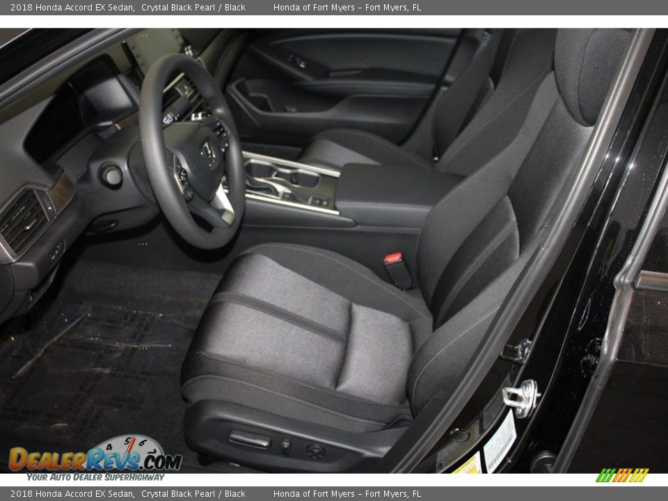 2018 Honda Accord EX Sedan Crystal Black Pearl / Black Photo #12