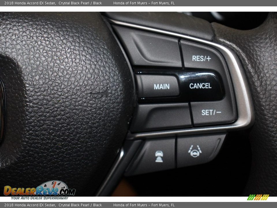 2018 Honda Accord EX Sedan Crystal Black Pearl / Black Photo #15