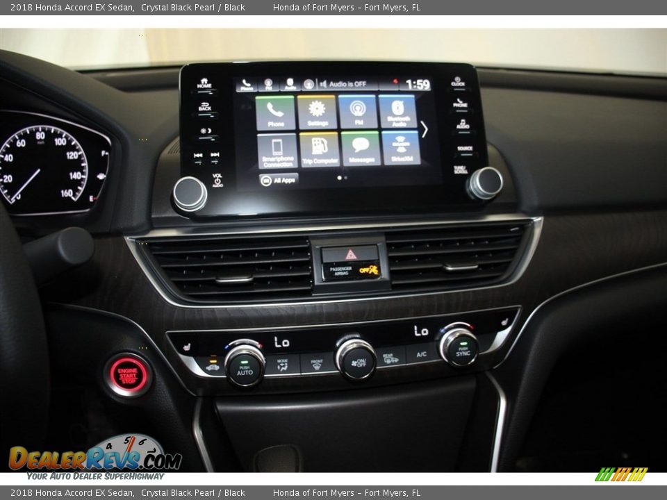 2018 Honda Accord EX Sedan Crystal Black Pearl / Black Photo #16