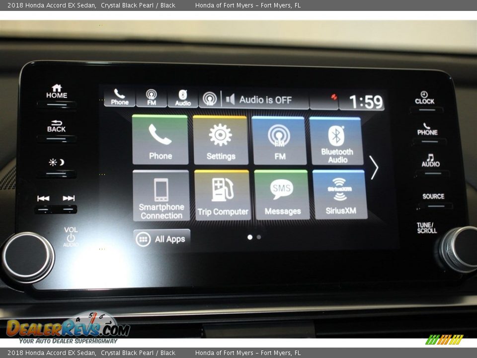 2018 Honda Accord EX Sedan Crystal Black Pearl / Black Photo #17