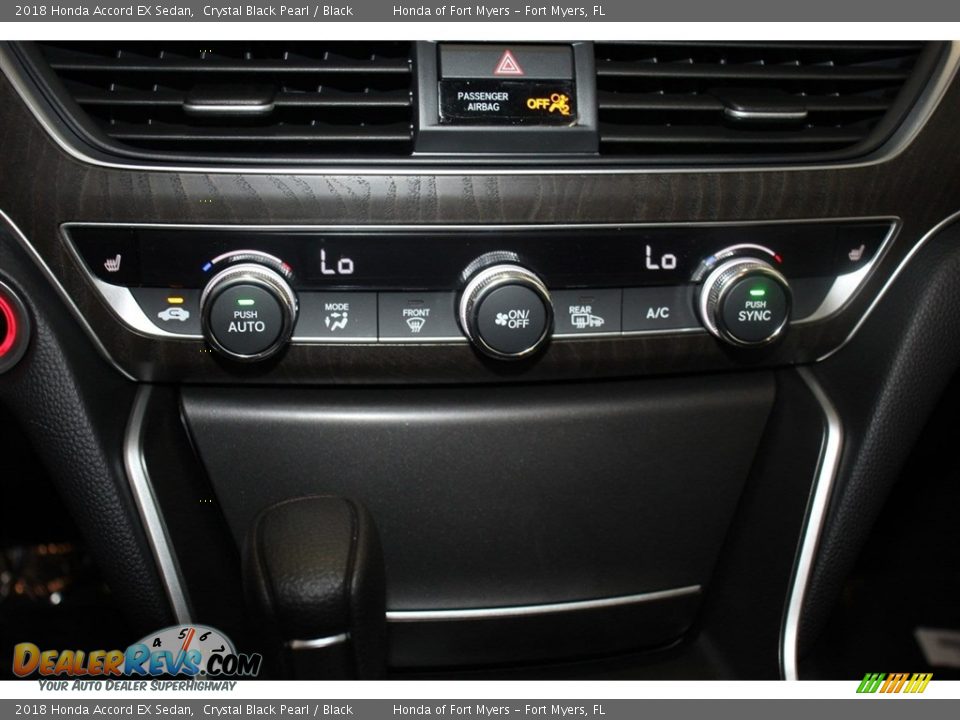 2018 Honda Accord EX Sedan Crystal Black Pearl / Black Photo #19