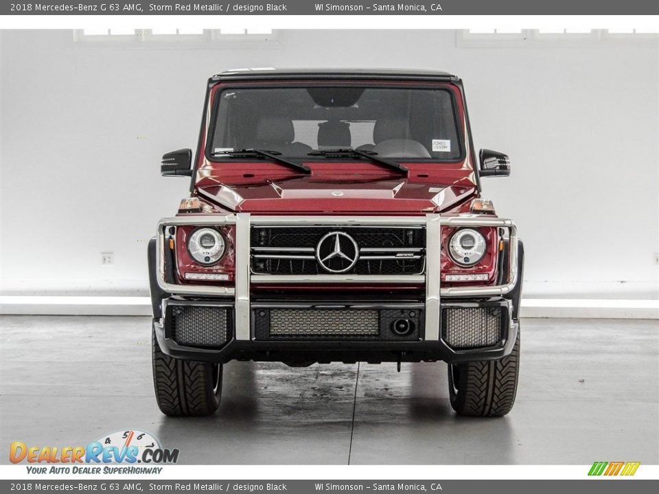 2018 Mercedes-Benz G 63 AMG Storm Red Metallic / designo Black Photo #2