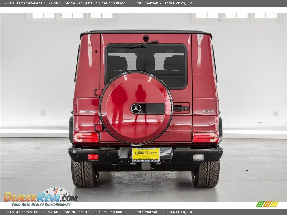 2018 Mercedes-Benz G 63 AMG Storm Red Metallic / designo Black Photo #3