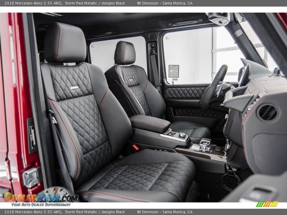 2018 Mercedes-Benz G 63 AMG Storm Red Metallic / designo Black Photo #6