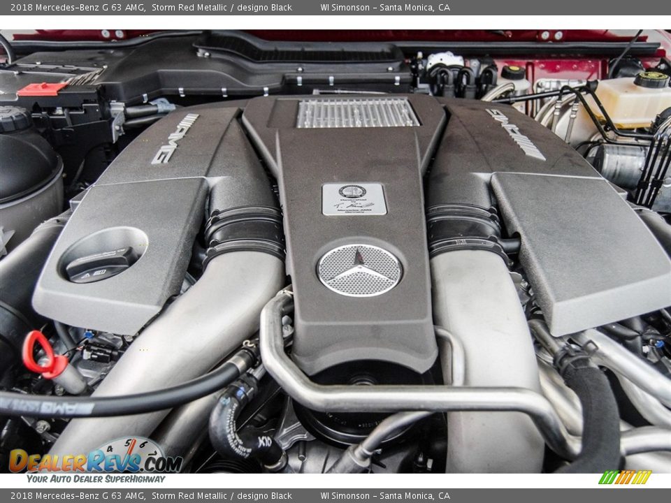 2018 Mercedes-Benz G 63 AMG Storm Red Metallic / designo Black Photo #7
