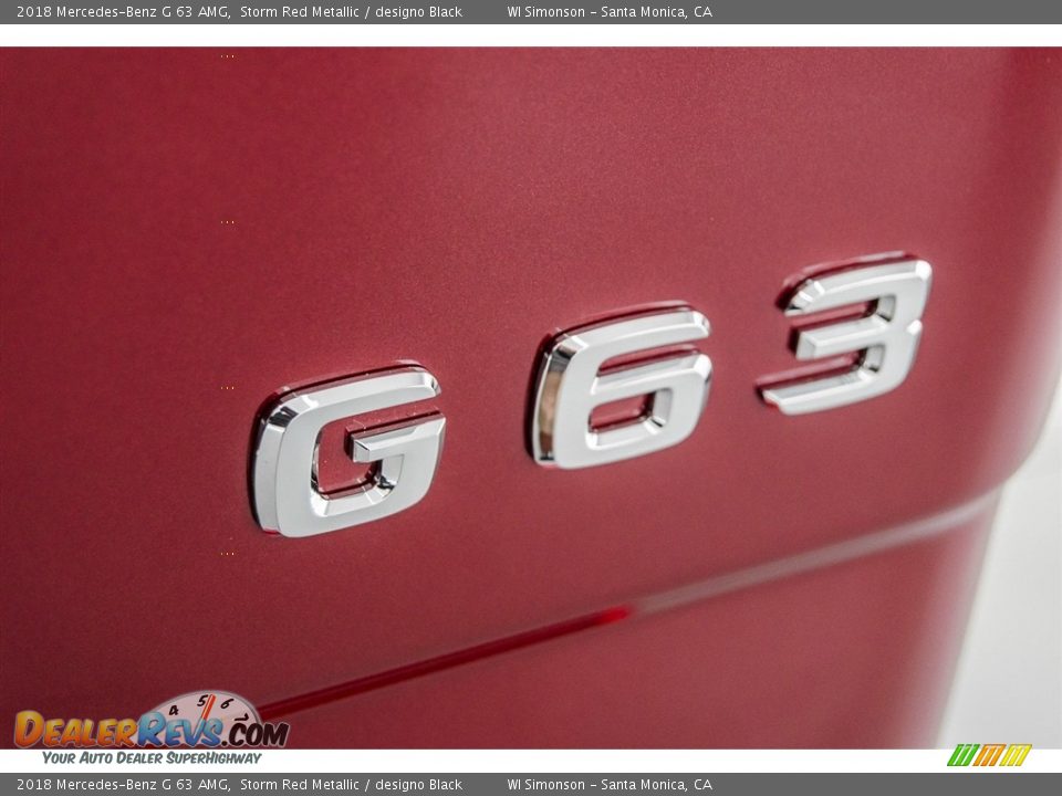 2018 Mercedes-Benz G 63 AMG Storm Red Metallic / designo Black Photo #8