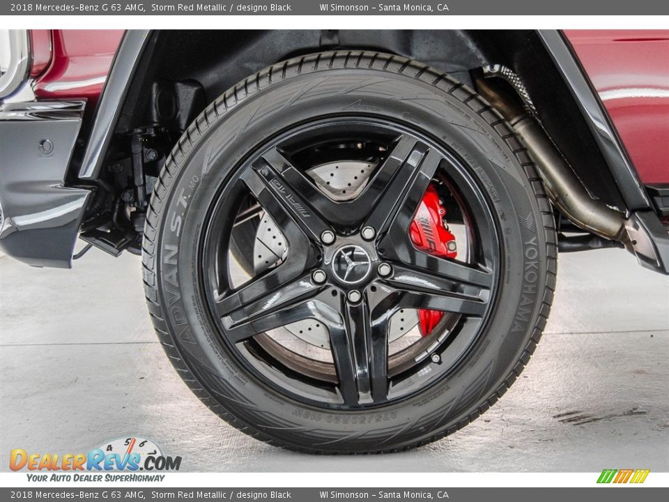 2018 Mercedes-Benz G 63 AMG Storm Red Metallic / designo Black Photo #9