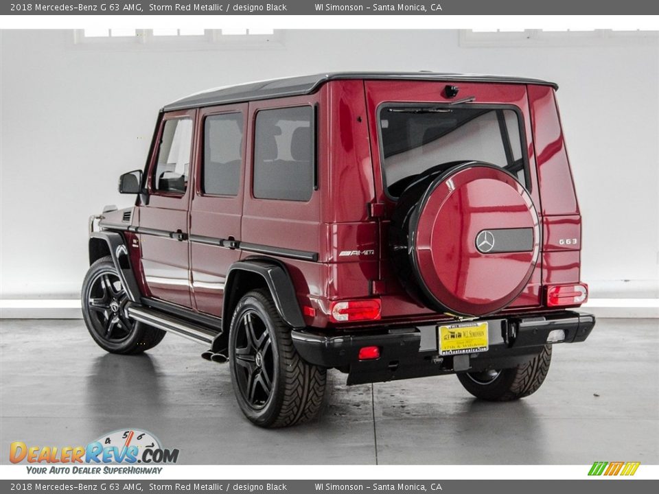 2018 Mercedes-Benz G 63 AMG Storm Red Metallic / designo Black Photo #10