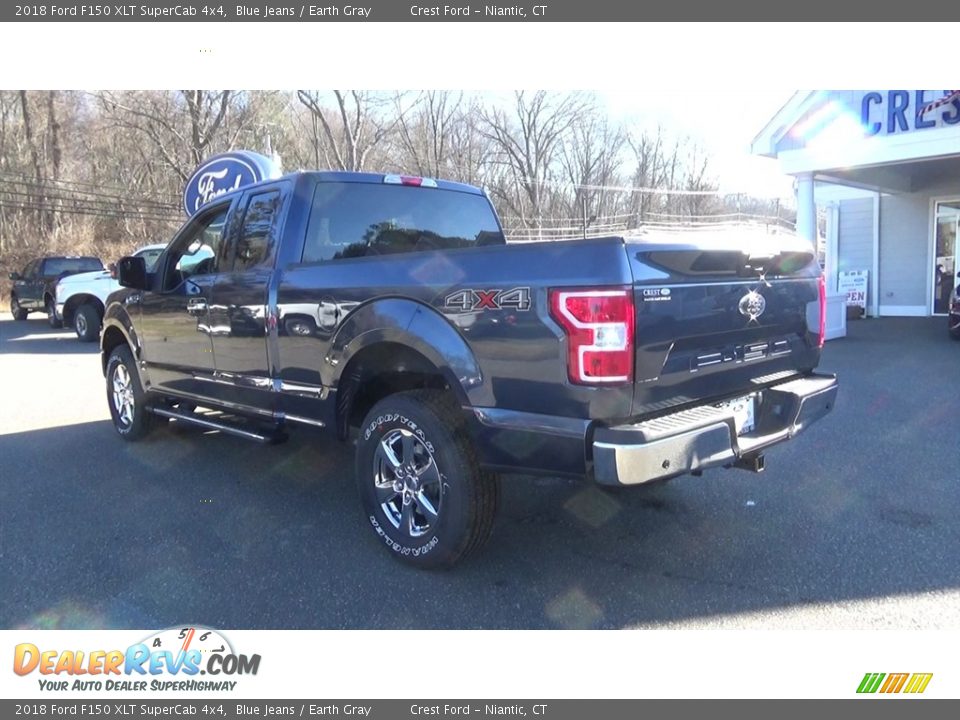 2018 Ford F150 XLT SuperCab 4x4 Blue Jeans / Earth Gray Photo #5