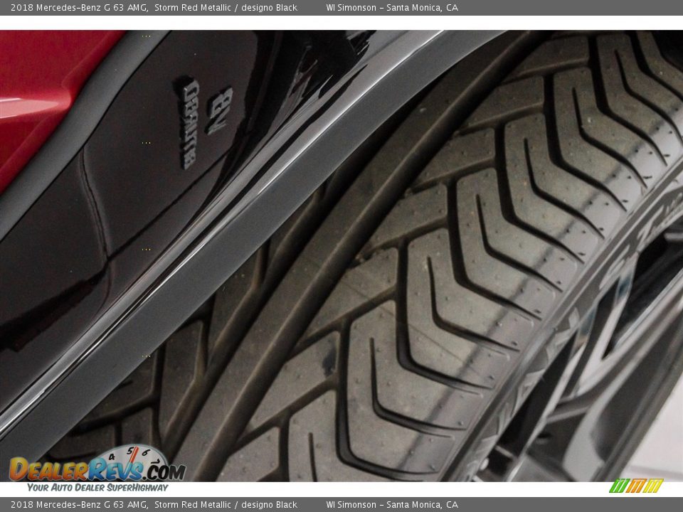 2018 Mercedes-Benz G 63 AMG Storm Red Metallic / designo Black Photo #14