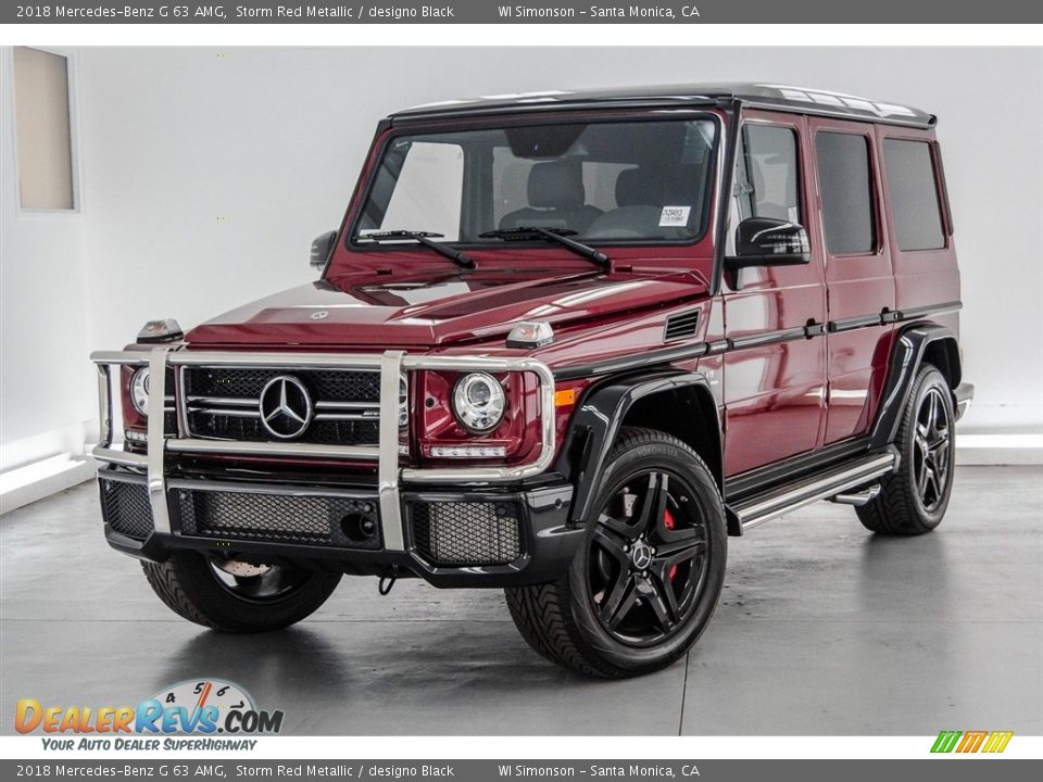 2018 Mercedes-Benz G 63 AMG Storm Red Metallic / designo Black Photo #21