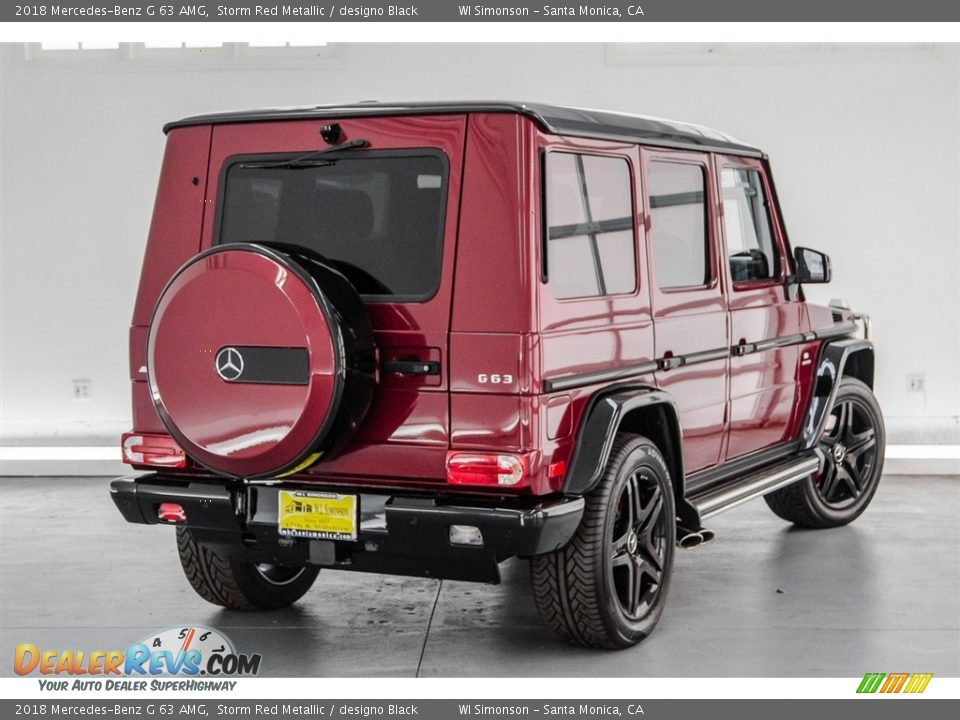 2018 Mercedes-Benz G 63 AMG Storm Red Metallic / designo Black Photo #22