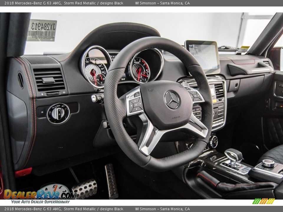 2018 Mercedes-Benz G 63 AMG Storm Red Metallic / designo Black Photo #23