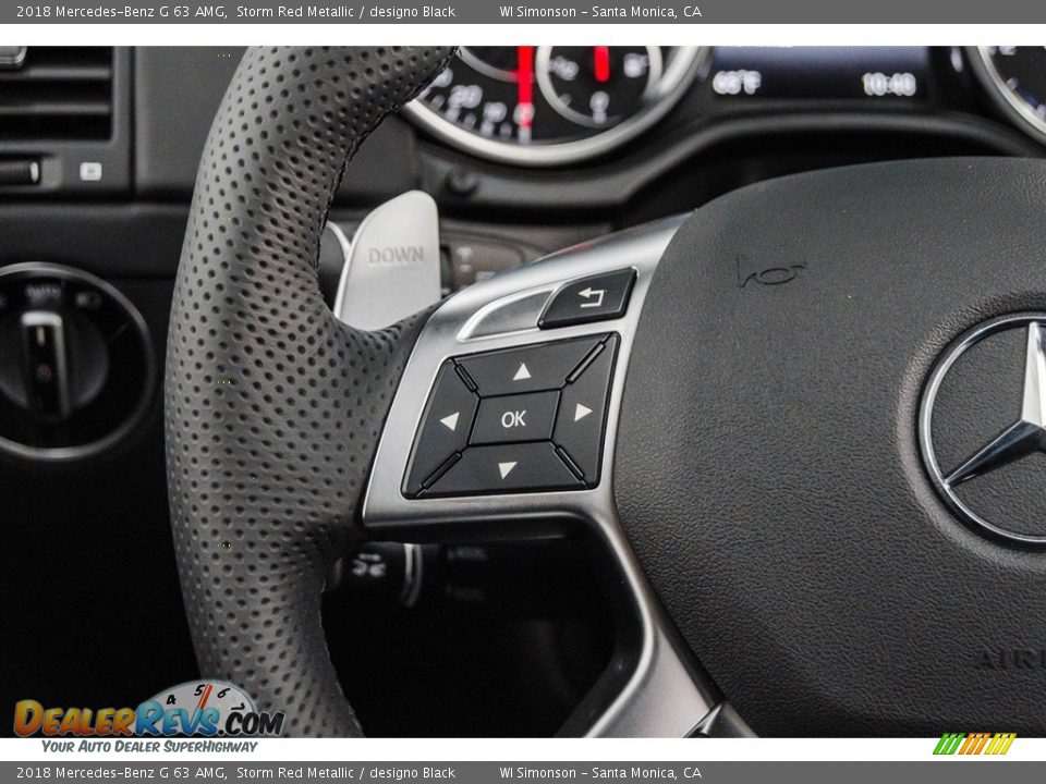 2018 Mercedes-Benz G 63 AMG Storm Red Metallic / designo Black Photo #29