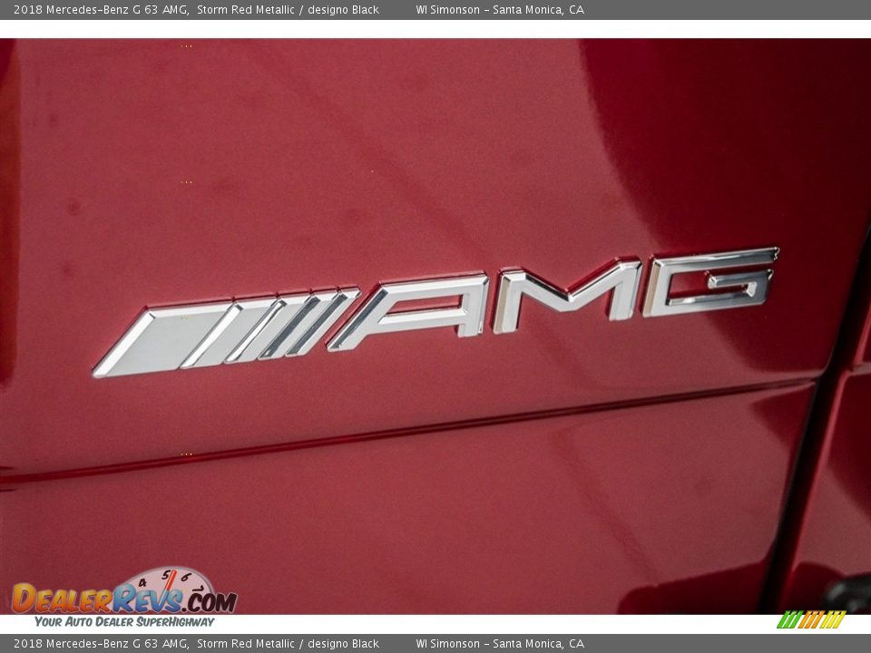 2018 Mercedes-Benz G 63 AMG Storm Red Metallic / designo Black Photo #31