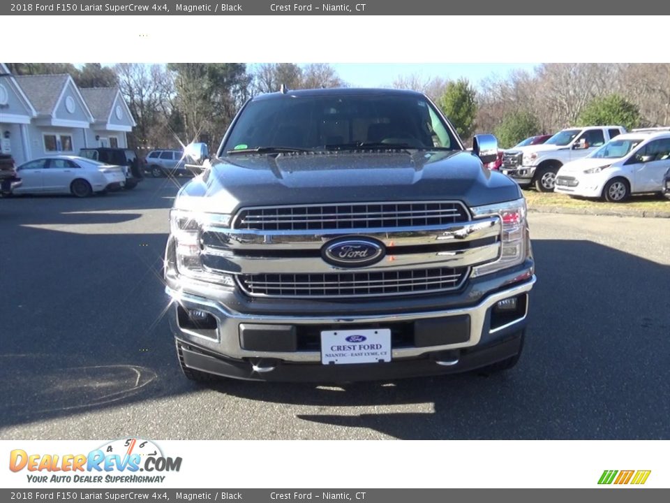 2018 Ford F150 Lariat SuperCrew 4x4 Magnetic / Black Photo #2
