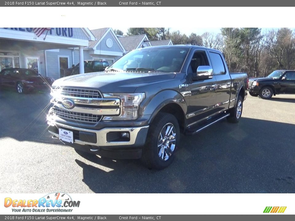 2018 Ford F150 Lariat SuperCrew 4x4 Magnetic / Black Photo #3