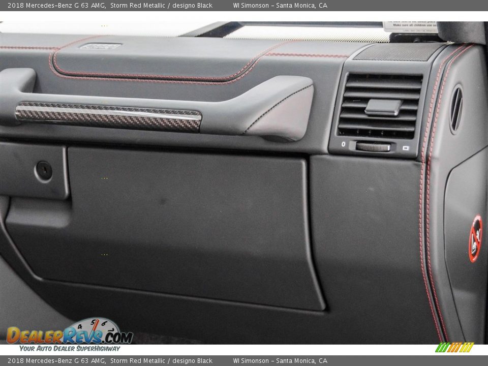 2018 Mercedes-Benz G 63 AMG Storm Red Metallic / designo Black Photo #34