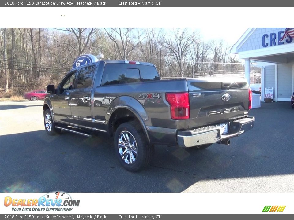 2018 Ford F150 Lariat SuperCrew 4x4 Magnetic / Black Photo #5