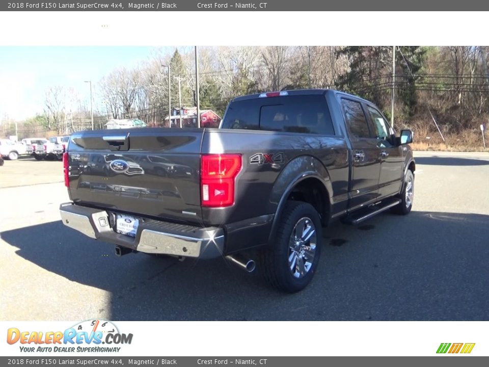 2018 Ford F150 Lariat SuperCrew 4x4 Magnetic / Black Photo #7