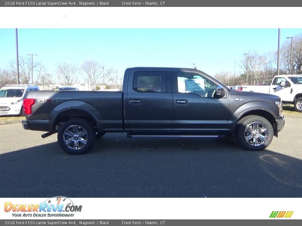 2018 Ford F150 Lariat SuperCrew 4x4 Magnetic / Black Photo #8