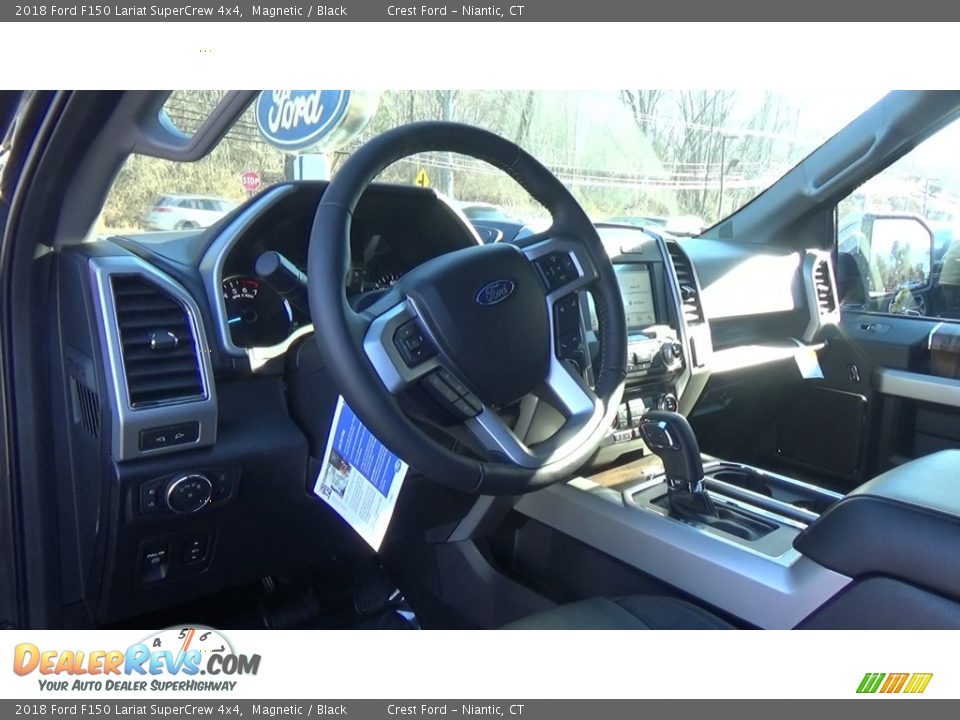2018 Ford F150 Lariat SuperCrew 4x4 Magnetic / Black Photo #10