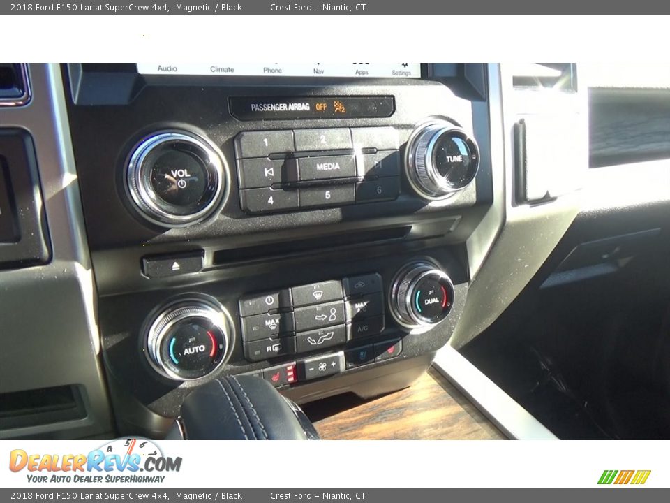 2018 Ford F150 Lariat SuperCrew 4x4 Magnetic / Black Photo #15