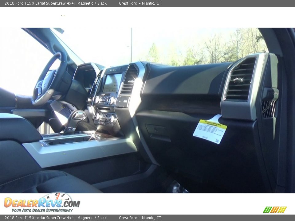 2018 Ford F150 Lariat SuperCrew 4x4 Magnetic / Black Photo #25