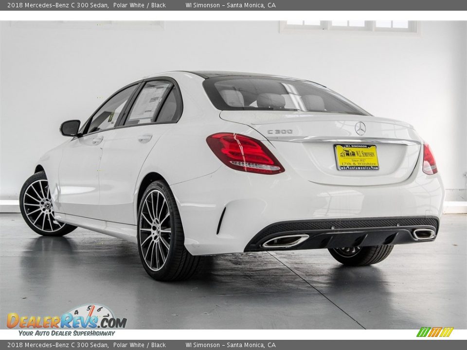 2018 Mercedes-Benz C 300 Sedan Polar White / Black Photo #3
