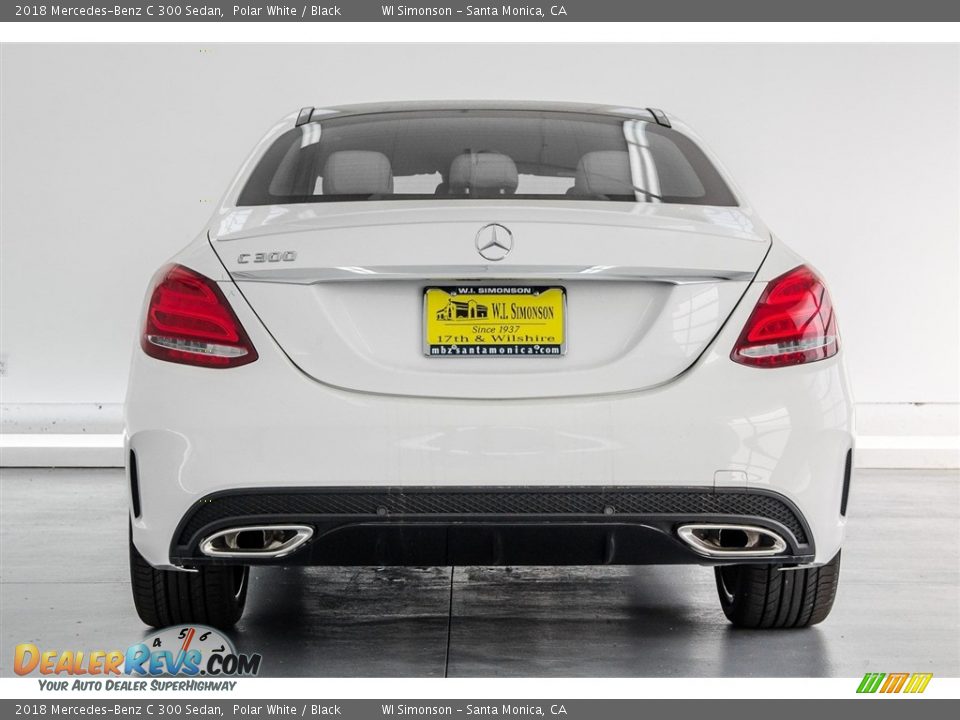 2018 Mercedes-Benz C 300 Sedan Polar White / Black Photo #4
