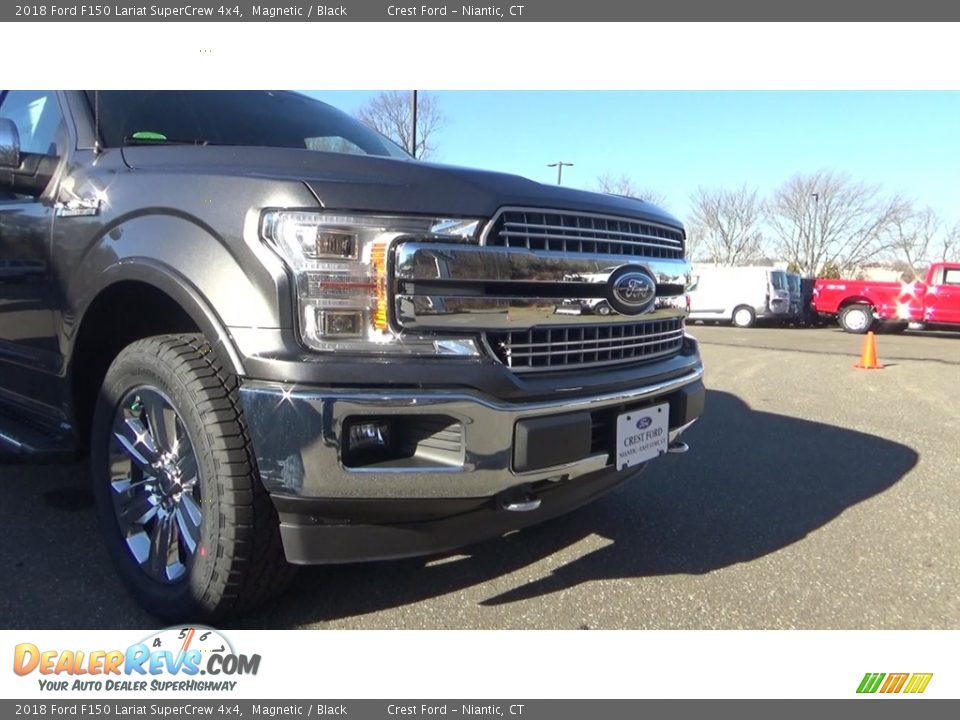 2018 Ford F150 Lariat SuperCrew 4x4 Magnetic / Black Photo #27