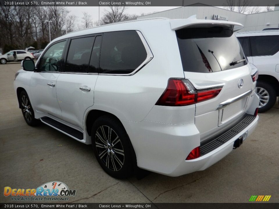2018 Lexus LX 570 Eminent White Pearl / Black Photo #3