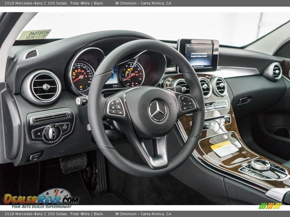 2018 Mercedes-Benz C 300 Sedan Polar White / Black Photo #6