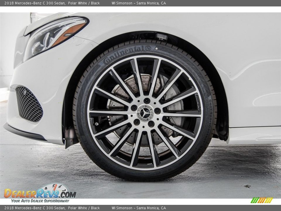 2018 Mercedes-Benz C 300 Sedan Polar White / Black Photo #9