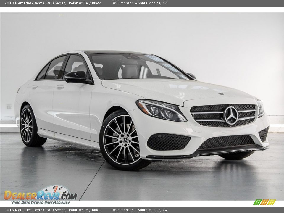2018 Mercedes-Benz C 300 Sedan Polar White / Black Photo #12