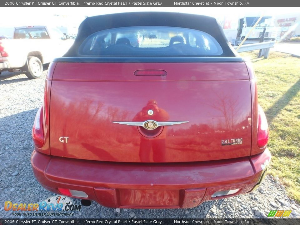 2006 Chrysler PT Cruiser GT Convertible Inferno Red Crystal Pearl / Pastel Slate Gray Photo #3