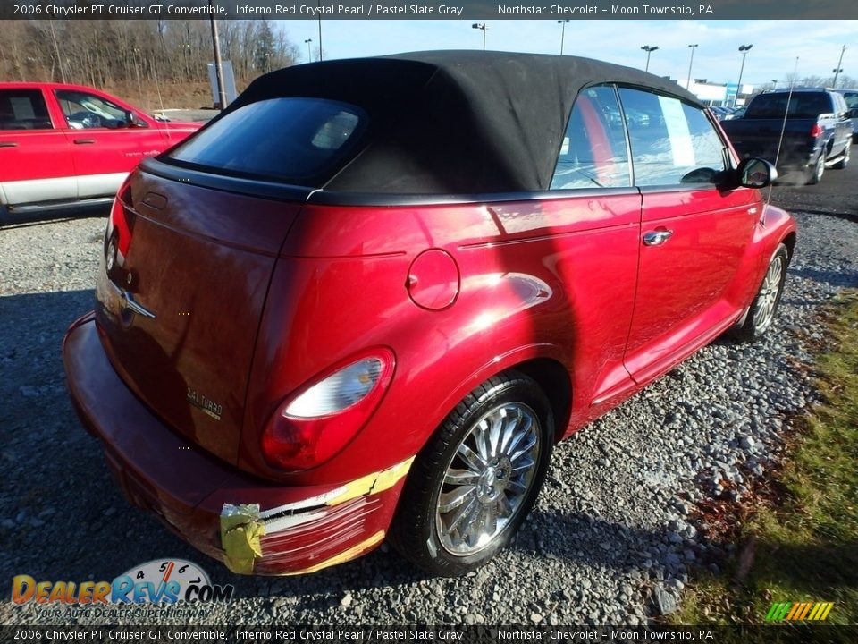 2006 Chrysler PT Cruiser GT Convertible Inferno Red Crystal Pearl / Pastel Slate Gray Photo #4