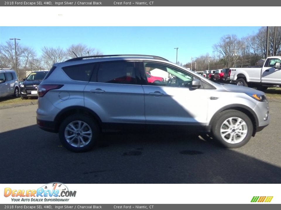 2018 Ford Escape SEL 4WD Ingot Silver / Charcoal Black Photo #8