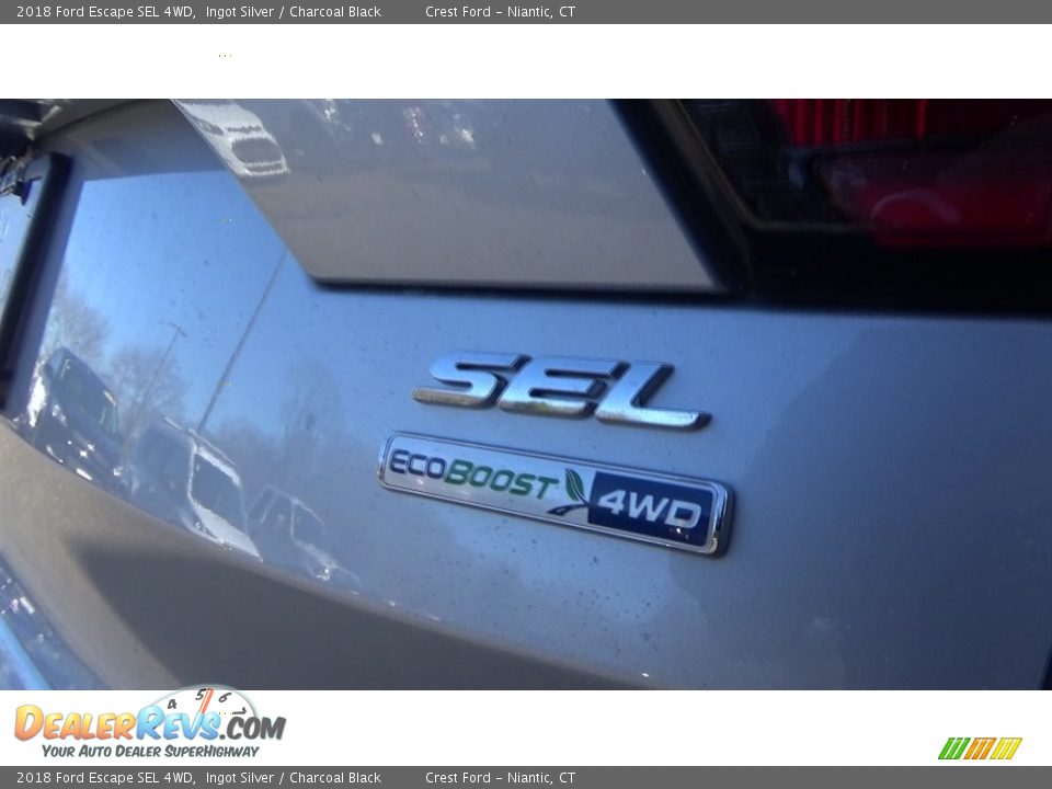 2018 Ford Escape SEL 4WD Ingot Silver / Charcoal Black Photo #9