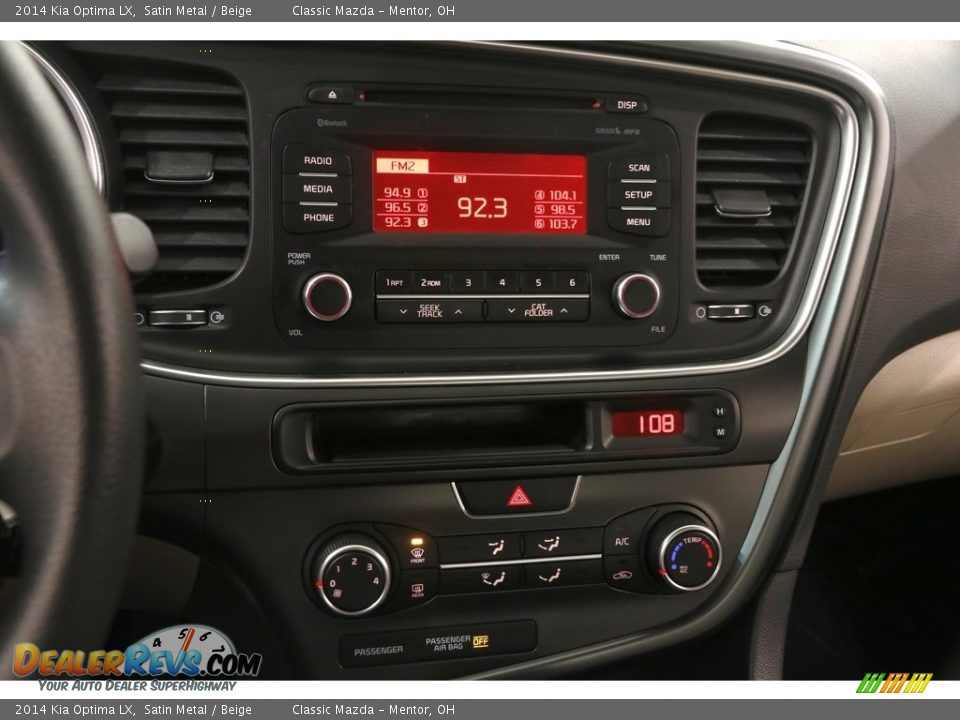 2014 Kia Optima LX Satin Metal / Beige Photo #8