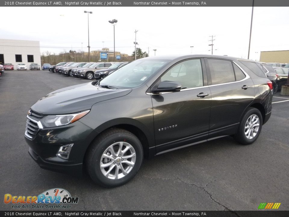 2018 Chevrolet Equinox LT AWD Nightfall Gray Metallic / Jet Black Photo #1