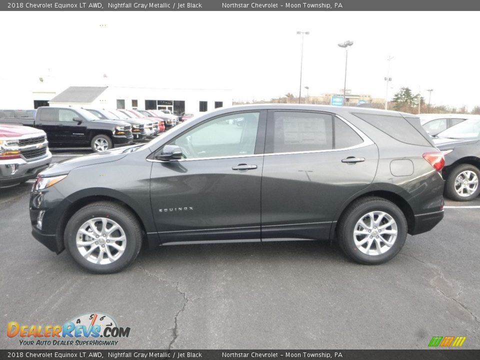 2018 Chevrolet Equinox LT AWD Nightfall Gray Metallic / Jet Black Photo #2