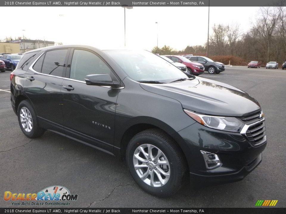 2018 Chevrolet Equinox LT AWD Nightfall Gray Metallic / Jet Black Photo #7