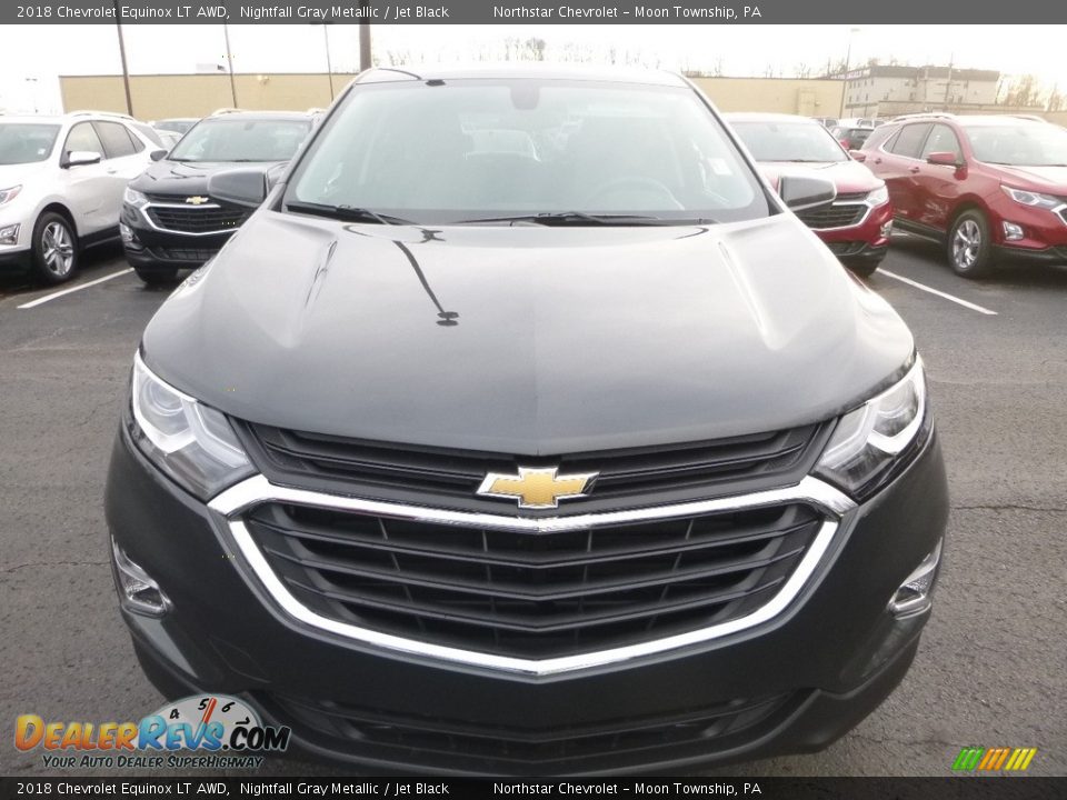 2018 Chevrolet Equinox LT AWD Nightfall Gray Metallic / Jet Black Photo #8
